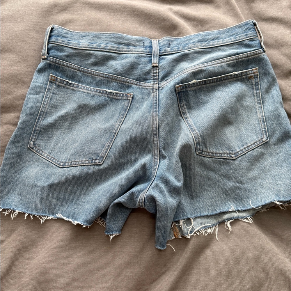 Madewell Blue Jean Shorts with Distressed Finish - Picture 8 of 9